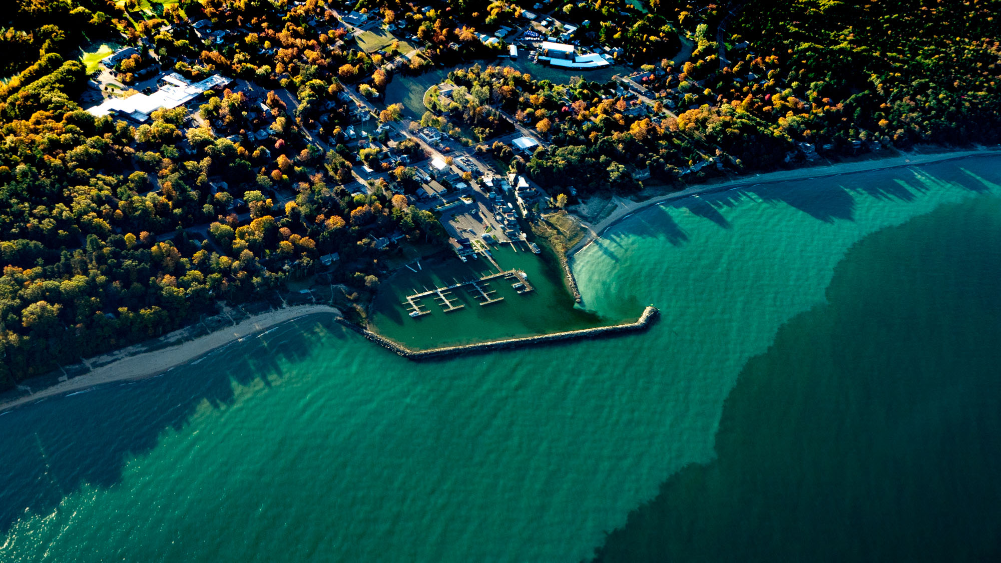 LaLa Insights Aerial Photo of Leland, MI
